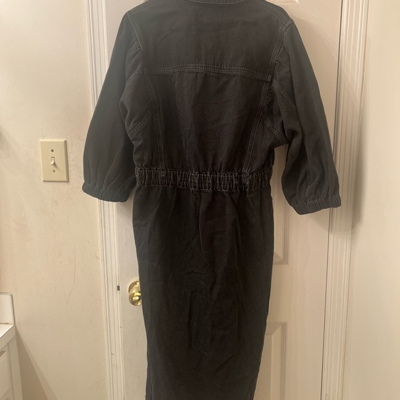 NWT Black Denim All Saints Dress - Picture 2 of 3